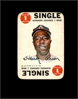 1968 Topps Game Hank Aaron VG to VG-EX+