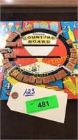 Vintage children’s counting board