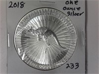 2018 'One Ounce Silver Round