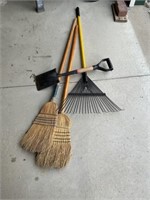 Broom, Rake, Shovel