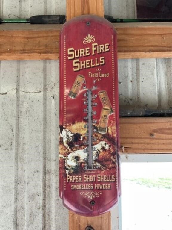 Sure Fire Shells Metal Thermometer