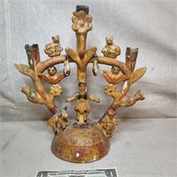 Vintage/antique Mexican tree of life candelabra