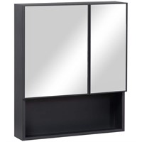 $209  kleankin 23.5 W x 5.25 D x 27.5 H Black Wall