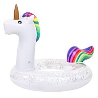 Tounature Unicorn Inflatable Float Glitters Sequi