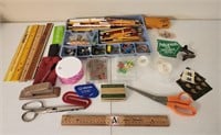 Office Organizer, Rulers, Stamps, Sissors, Pens