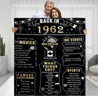 BACK IN 1962 THROW BLANKET GIFT, 60 X 50 INCH