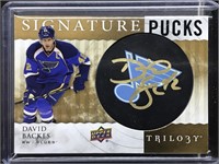 14-15 Trilogy Signature Pucks David Backes #SP-BA