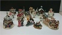 Lot Of Mostly Crystal Falls Village Pieces