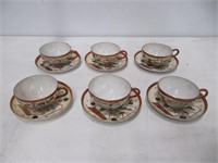 CUP/SAUCER LOT - ASIAN THEMED