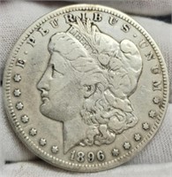 1896-S Morgan Silver Dollar F