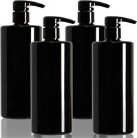 Youngever 4 Pack Pump Bottles for Shampoo, Empty )