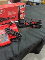 Milwaukee M18 5 ah & 2 ah batteries & charger