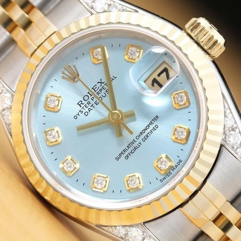 Rolex Ladies Datejust Diamond Watch