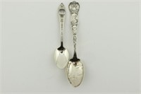 2 Missouri Sterling Silver Souvenir Spoons