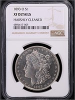 1893-O Micro O $1 Morgan Dollar NGC XF details