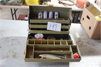TACKLE  BOX AND CONTENTS