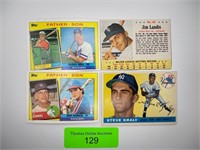 Four Vintage MLB Baseball Cards 1955 Topps