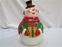 Snowman Cookie Jar 12" T