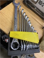 Chrome Vanadium end  wrench set up to 1 inch