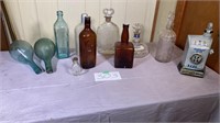 Antique Alcohol and Medicine Bottles Lot BOF