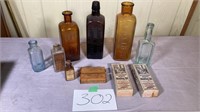 Antique Medicine Bottles Lot BOF