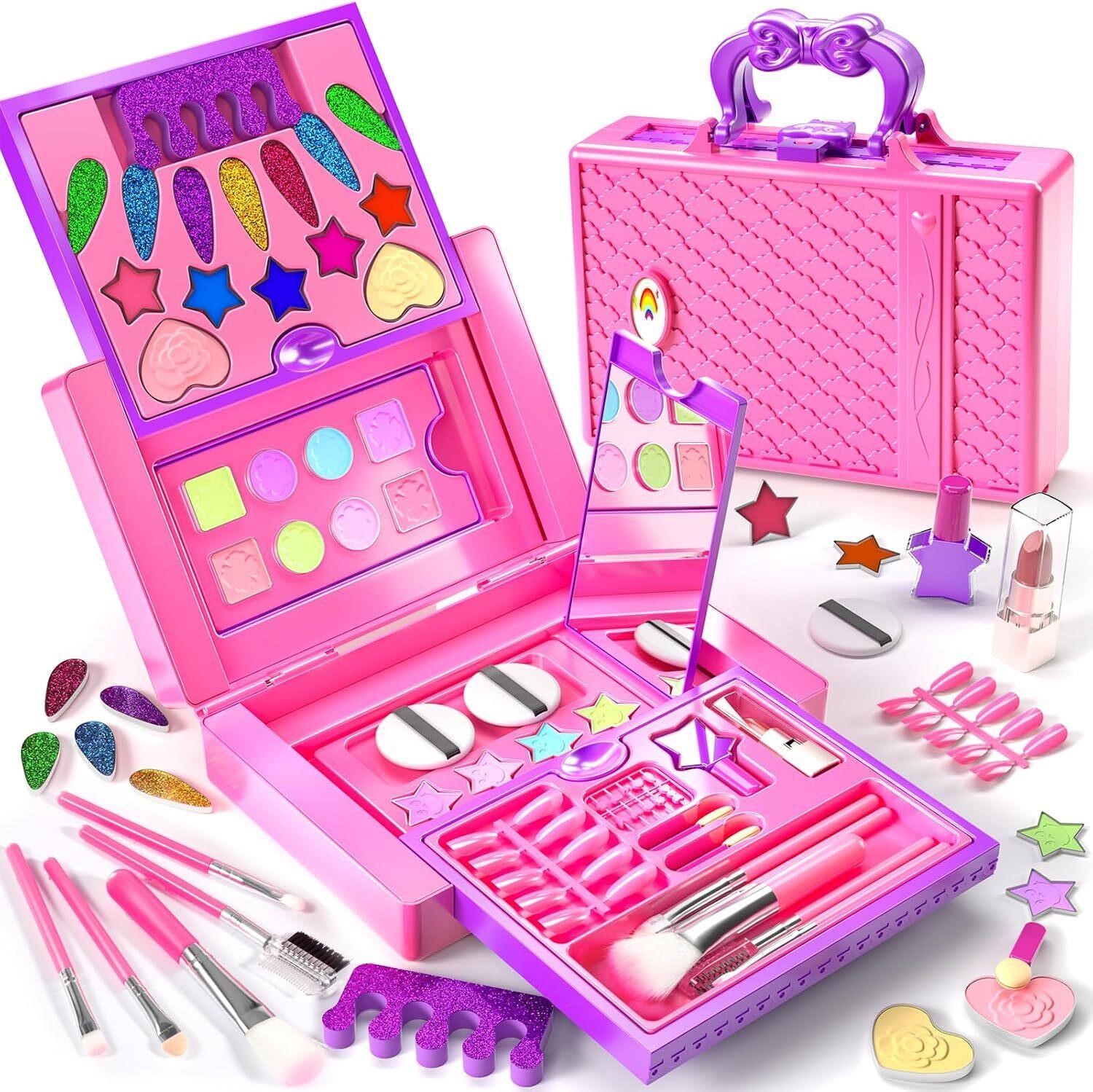 TEMI Kids Makeup Toys for 3-8 Girls - Washable Set