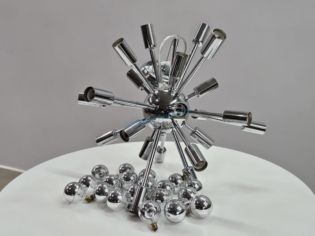 Modern Nuevo Chrome Sputnik Chandelier