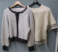 Ladies Woven Poncho & Sweater