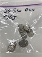 20 Silver Dimes