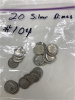 20 Silver Dimes