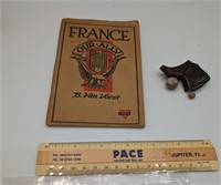 4 Pc.WW1 Campaign Booklet w/ Frag & Shrapnel Balls