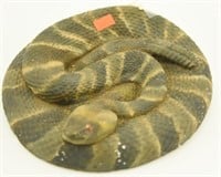 Lot #261 - Faux chalkware rattlesnake