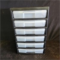 Drawer tower with lidded organizers (6 drawers)