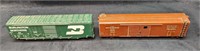 2 Vintage Distressed O Scale Boxcars