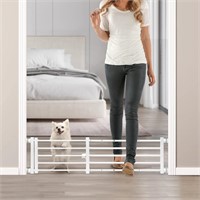 Malier Metal Dog Gate  26-43 W  10 H - White