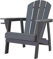 HDPE All-Weather Adirondack Chair  Grey