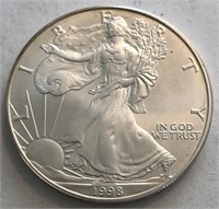 1998 UNC America Silver Eagle Dollar