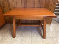 Vilas Wood table with 2 x 12" pull up leafs-