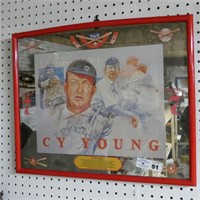 Seagrams 7 Cy Young Beer Mirror