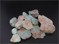 Turquoise Stabilized Rough Nuggets 252 Grams