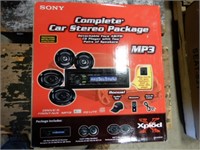 SONY COMPLETE CAR STEREO PACKAGE- NEW