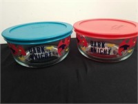 Two new four cup Pyrex storage bowls with lids