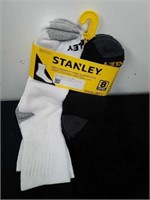 New 8-pack Stanley men's size 10 through 13 socks