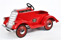 Restored City Fire Dept. Pedal Car