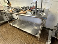 Stainless Steel Table, 72"