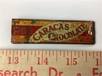 Antique Fry’s Caracas Chocolate advertising tin