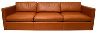 CHARLES PFISTER FOR KNOLL LEATHER SOFA
