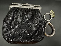 Vintage whiting & davis purse and key chain