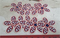 10 - Vintage STP Flower Power Stickers