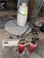 Rolling Table, Sprayers & Heater